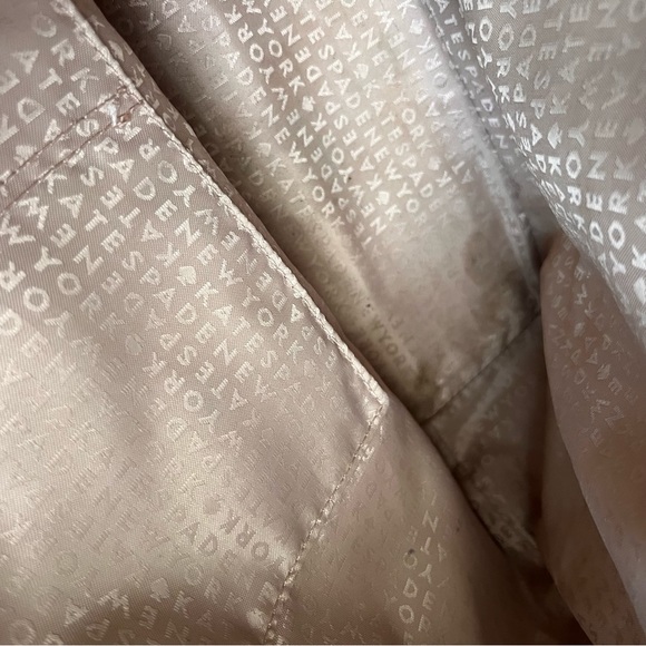 Kate Spade Grant Street Jules Tote Beach Stripe Grainy Vinyl Leather Bag Purse - Picture 12 of 17